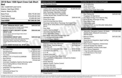 Photos of 2018 Ram 1500 Sport for sale in Syracuse, NY at Candy Cars