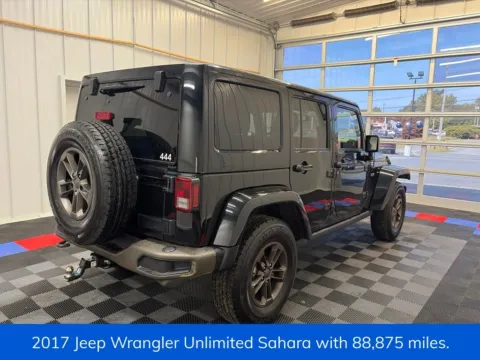 Another view of 2017 Jeep Wrangler Unlimited Sahara for sale in Syracuse, NY at Candy Cars