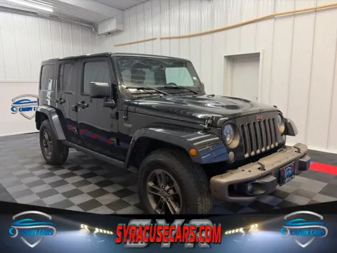 Black 2017 Jeep Wrangler Unlimited Sahara for sale in Syracuse, NY