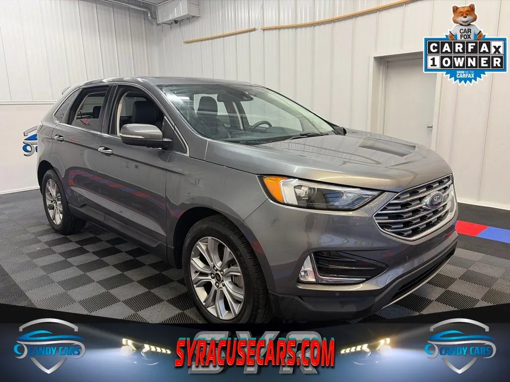 Gray 2024 Ford Edge Titanium for sale in Syracuse, NY