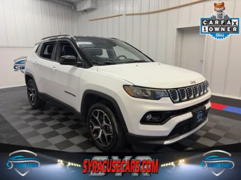 White 2025 Jeep Compass Limited for sale in Syracuse, NY