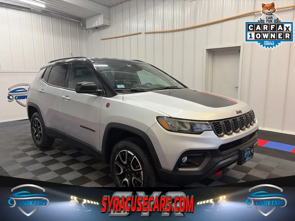 Silver 2025 Jeep Compass Trailhawk for sale in Syracuse, NY