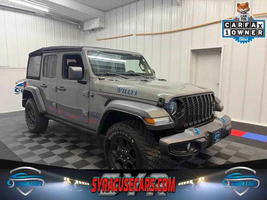 Gray 2023 Jeep Wrangler Willys 4xe for sale in Syracuse, NY