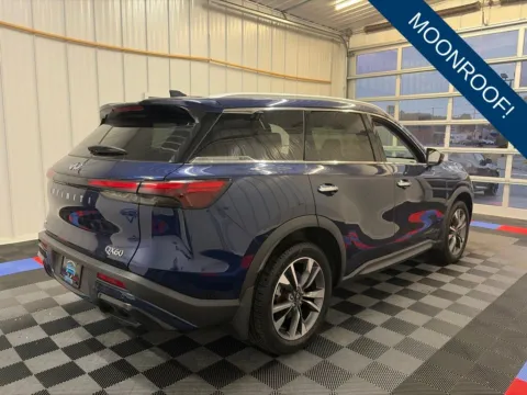 Another view of 2025 INFINITI QX60 LUXE for sale in Syracuse, NY at Candy Cars