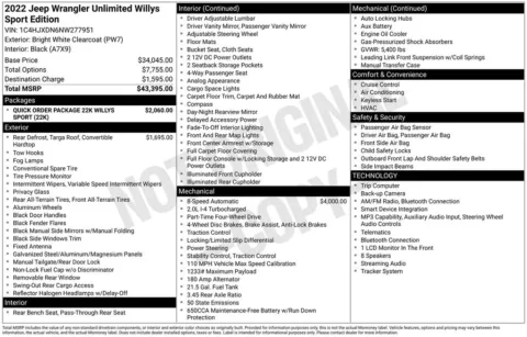 Photos of 2022 Jeep Wrangler Unlimited Willys for sale in Syracuse, NY at Candy Cars