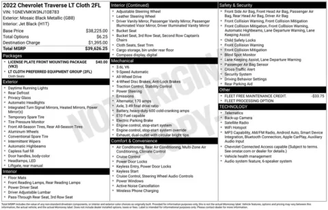 Photos of 2022 Chevrolet Traverse LT for sale in Syracuse, NY at Candy Cars