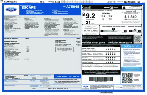 Photos of 2022 Ford Escape Titanium for sale in Syracuse, NY at Candy Cars
