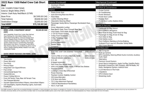 Photos of 2022 Ram 1500 Rebel for sale in Syracuse, NY at Candy Cars