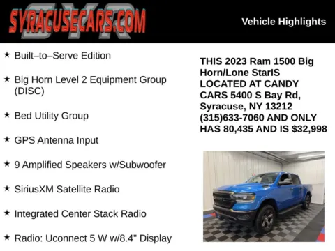 More photos of 2023 Ram 1500 Big Horn/Lone Star at Candy Cars, NY