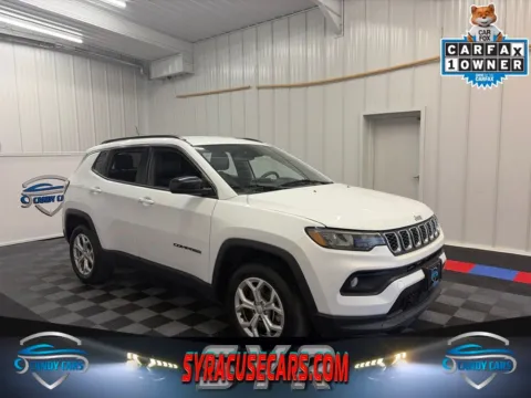 White 2024 Jeep Compass Latitude for sale in Syracuse, NY