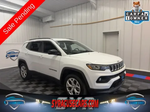 White 2024 Jeep Compass Latitude for sale in Syracuse, NY