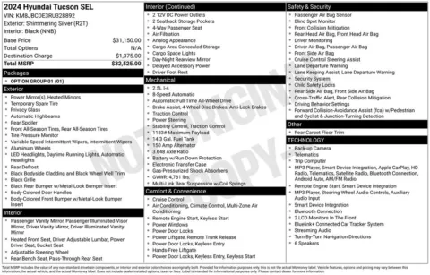 Photos of 2024 Hyundai Tucson SEL for sale in Syracuse, NY at Candy Cars