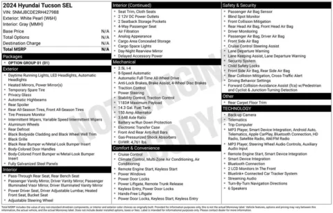 Photos of 2024 Hyundai Tucson SEL for sale in Syracuse, NY at Candy Cars