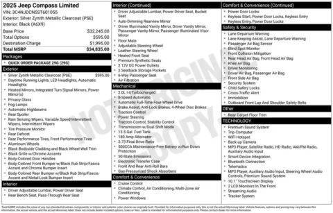 Photos of 2025 Jeep Compass Limited for sale in Syracuse, NY at Candy Cars