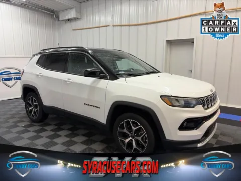 White 2025 Jeep Compass Limited for sale in Syracuse, NY