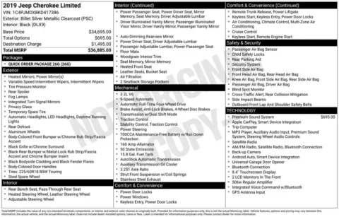 Photos of 2019 Jeep Cherokee Limited for sale in Syracuse, NY at Candy Cars