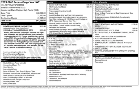 Photos of 2023 GMC Savana 2500 Work Van for sale in Syracuse, NY at Candy Cars