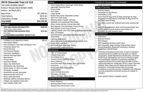 Photos of 2019 Chevrolet Trax LS for sale in Syracuse, NY at Candy Cars