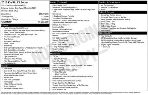 Photos of 2016 Kia Rio LX for sale in Syracuse, NY at Candy Cars