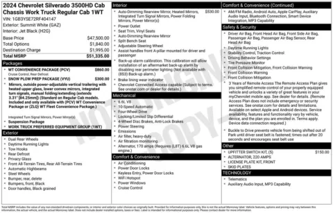 Photos of 2024 Chevrolet Silverado 3500 HD Work Truck for sale in Syracuse, NY at Candy Cars