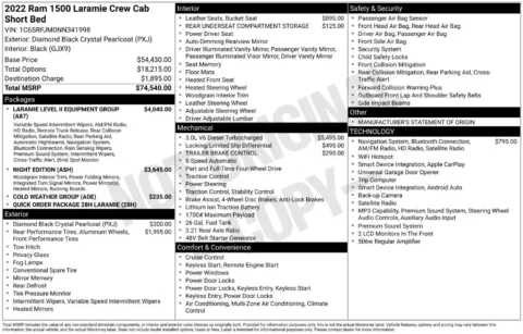 Photos of 2022 Ram 1500 Laramie for sale in Syracuse, NY at Candy Cars