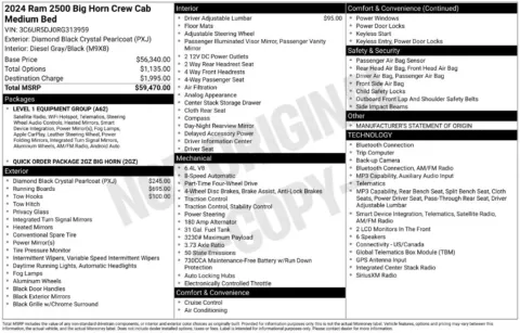 Photos of 2024 Ram 2500 Big Horn for sale in Syracuse, NY at Candy Cars