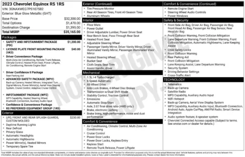 Photos of 2023 Chevrolet Equinox RS for sale in Syracuse, NY at Candy Cars