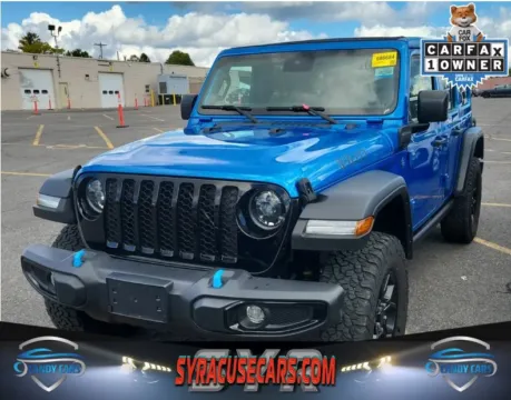 Blue 2024 Jeep Wrangler Willys 4xe for sale in Syracuse, NY