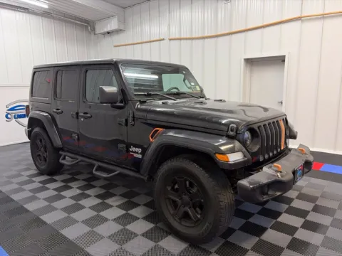 Another view of 2018 Jeep Wrangler Unlimited Sport S for sale in Syracuse, NY at Candy Cars