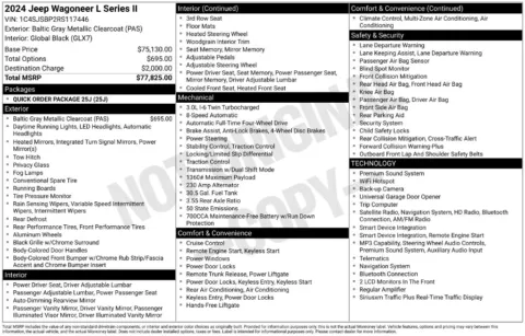 Photos of 2024 Jeep Wagoneer L Series II for sale in Syracuse, NY at Candy Cars