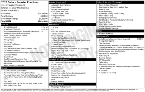 Photos of 2023 Subaru Forester Premium for sale in Syracuse, NY at Candy Cars