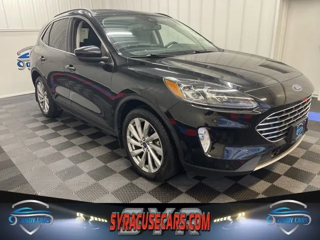 Black 2022 Ford Escape Hybrid Titanium for sale in Syracuse, NY