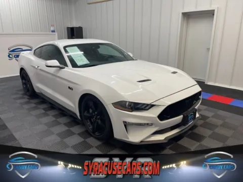 White 2018 Ford Mustang GT Premium for sale in Syracuse, NY