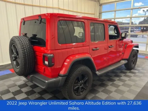 Another view of 2022 Jeep Wrangler Unlimited Sahara Altitude for sale in Syracuse, NY at Candy Cars