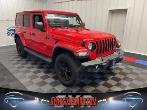 Red 2022 Jeep Wrangler Unlimited Sahara Altitude for sale in Syracuse, NY