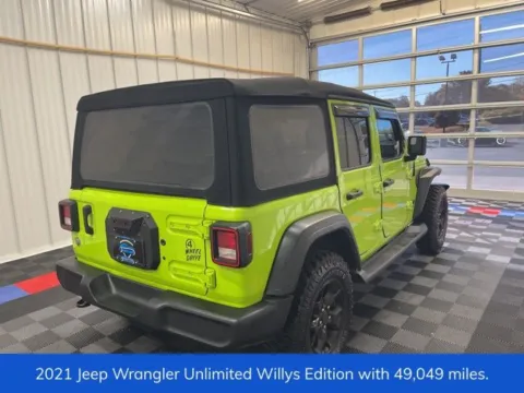 Another view of 2021 Jeep Wrangler Unlimited Willys for sale in Syracuse, NY at Candy Cars