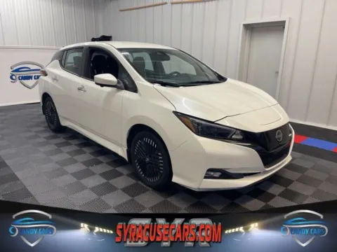 White 2023 Nissan Leaf SV Plus for sale in Syracuse, NY