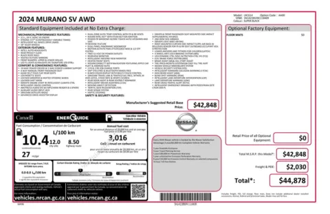 Photos of 2024 Nissan Murano SV for sale in Bridgeport, NY at Bridgeland Auto Brokers