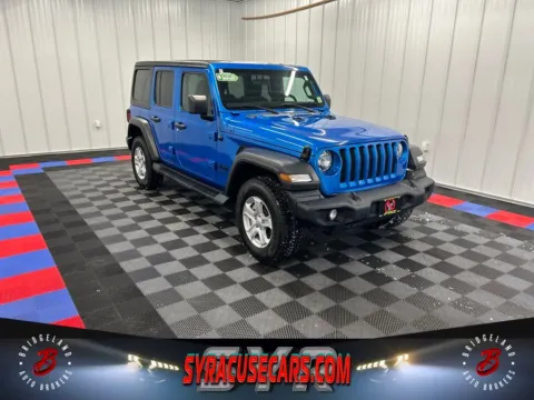 Blue 2022 Jeep Wrangler Unlimited Sport S for sale in Bridgeport, NY