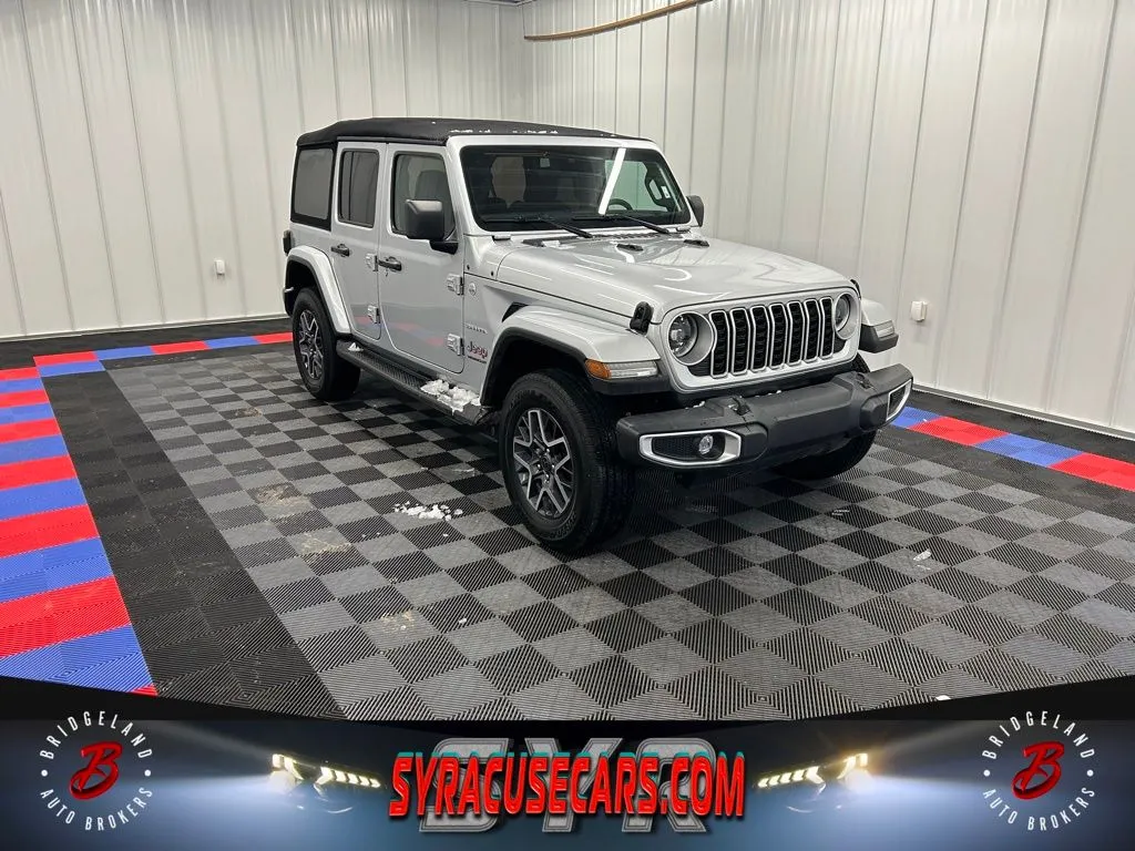 Silver 2024 Jeep Wrangler Sahara for sale in Bridgeport, NY