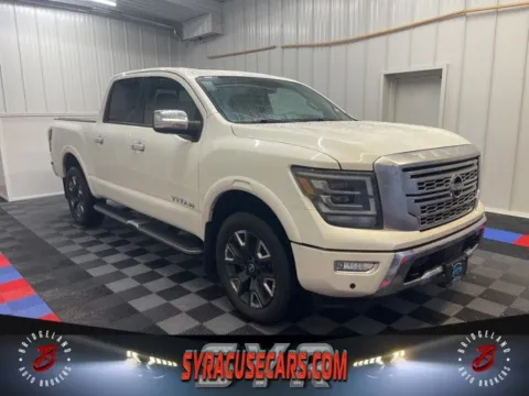 White 2023 Nissan Titan Platinum Reserve for sale in Bridgeport, NY
