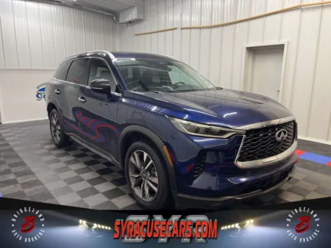 Blue 2024 INFINITI QX60 LUXE for sale in Bridgeport, NY