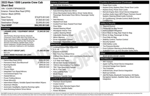 Photos of 2023 Ram 1500 Laramie for sale in Bridgeport, NY at Bridgeland Auto Brokers