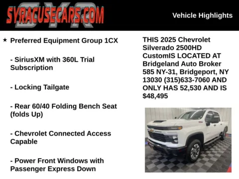 More photos of 2025 Chevrolet Silverado 2500HD Custom at Bridgeland Auto Brokers, NY