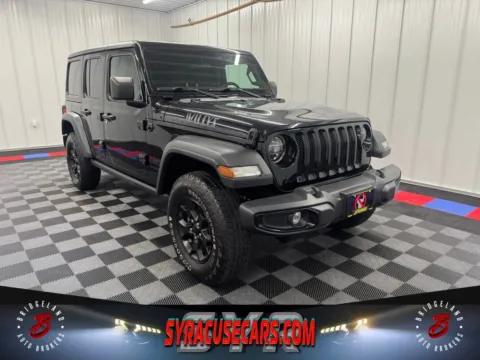 Black 2021 Jeep Wrangler Unlimited Willys for sale in Bridgeport, NY