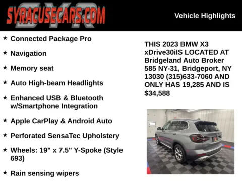 More photos of 2023 BMW X3 xDrive30i at Bridgeland Auto Brokers, NY
