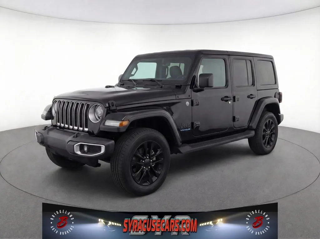 Black 2025 Jeep Wrangler Sahara 4xe for sale in Bridgeport, NY