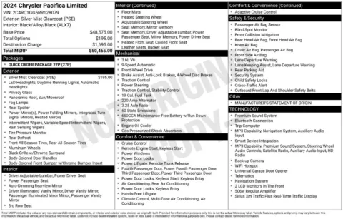 Photos of 2024 Chrysler Pacifica Limited for sale in Bridgeport, NY at Bridgeland Auto Brokers
