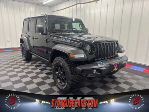 Black 2023 Jeep Wrangler Base 4xe for sale in Bridgeport, NY