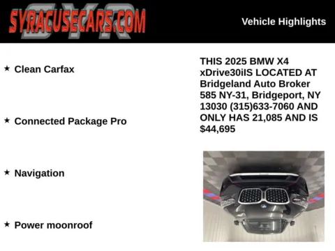 More photos of 2025 BMW X4 xDrive30i at Bridgeland Auto Brokers, NY